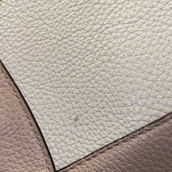Kate Spade Taupe and Cream Leather Backpack